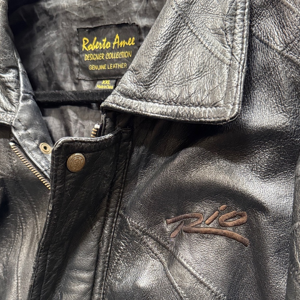 Rio Las Vegas Patchwork Leather Jacket - image 3